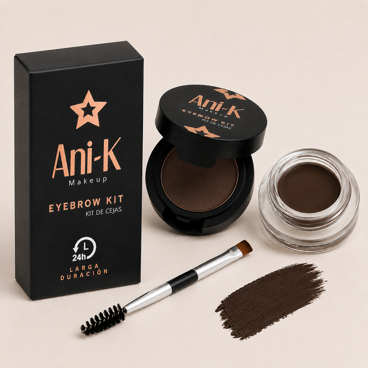 Ani-k Eyebrow kit (Kit de cejas) TONO 03